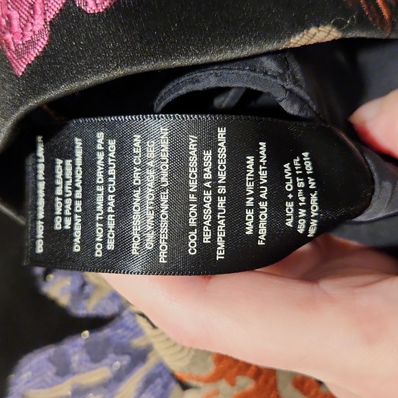 Alice & Olivia Oriental Floral Dress Size 0 - Picture 7 of 7